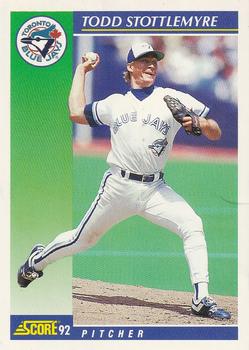 #74 Todd Stottlemyre - Toronto Blue Jays - 1992 Score Baseball