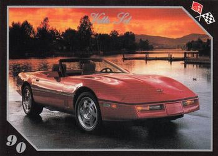 #74 1990 Corvette Convertible - 1991 Collect-A-Card Vette Set