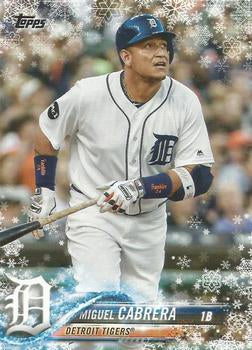 #HMW74 Miguel Cabrera - Detroit Tigers - 2018 Topps Holiday Baseball