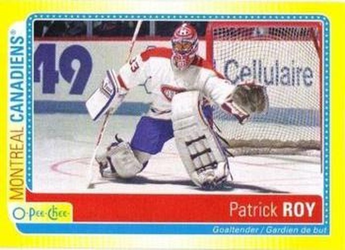 #S-PR Patrick Roy - Montreal Canadiens - 2013-14 O-Pee-Chee Hockey - Stickers