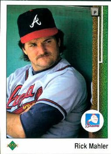 #74 Rick Mahler - Atlanta Braves - 1989 Upper Deck Baseball