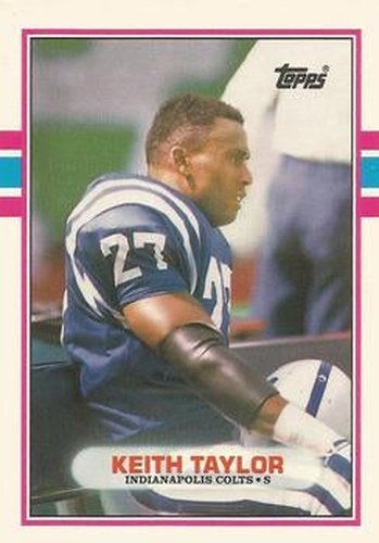 #74T Keith Taylor - Indianapolis Colts - 1989 Topps Traded Football