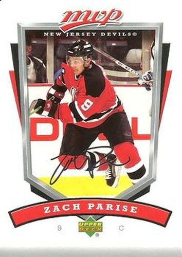 #174 Zach Parise - New Jersey Devils - 2006-07 Upper Deck MVP Hockey
