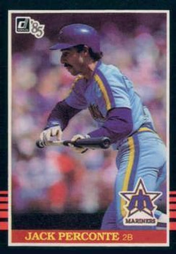#74a Jack Perconte - Seattle Mariners - 1985 Donruss Baseball