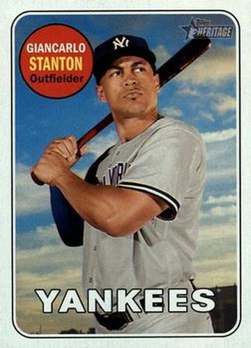#74b Giancarlo Stanton - New York Yankees - 2018 Topps Heritage Baseball