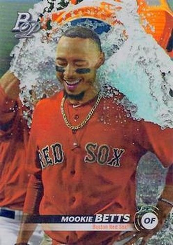 #74b Mookie Betts - Boston Red Sox - 2019 Bowman Platinum Baseball