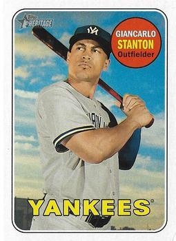 #74d Giancarlo Stanton - New York Yankees - 2018 Topps Heritage Baseball