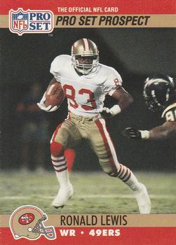 #750 Ronald Lewis - San Francisco 49ers - 1990 Pro Set Football