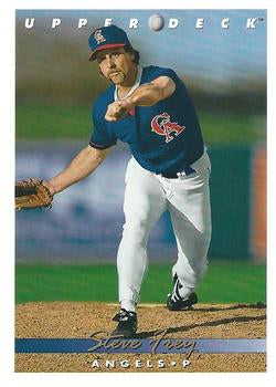 #750 Steve Frey - California Angels - 1993 Upper Deck Baseball
