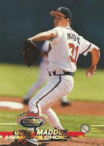 #750 Greg Maddux - Atlanta Braves - 1993 Stadium Club Baseball