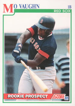 #750 Mo Vaughn - Boston Red Sox - 1991 Score Baseball