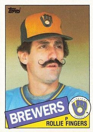 #750 Rollie Fingers - Milwaukee Brewers - 1985 Topps Baseball