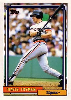 #750 Travis Fryman - Detroit Tigers - 1992 Topps Baseball