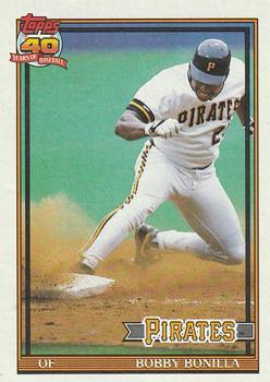 #750 Bobby Bonilla - Pittsburgh Pirates - 1991 Topps Baseball
