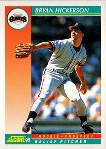 #750 Bryan Hickerson - San Francisco Giants - 1992 Score Baseball