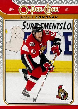 #750 Shean Donovan - Ottawa Senators - 2009-10 O-Pee-Chee Hockey