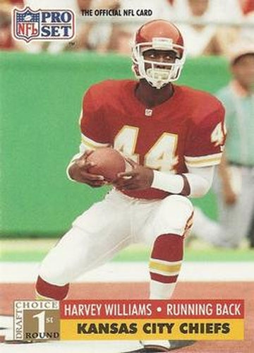 #750 Harvey Williams - Kansas City Chiefs - 1991 Pro Set Football