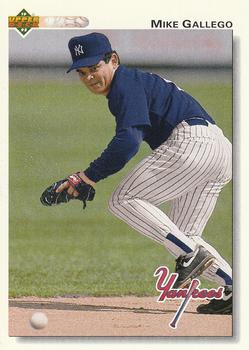 #750 Mike Gallego - New York Yankees - 1992 Upper Deck Baseball