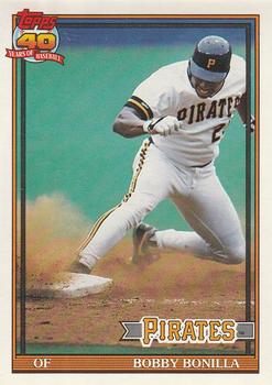 #750 Bobby Bonilla - Pittsburgh Pirates - 1991 O-Pee-Chee Baseball
