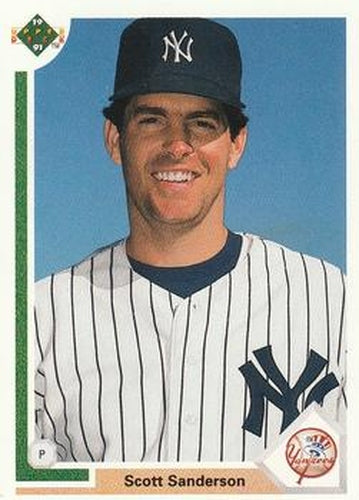 #750 Scott Sanderson - New York Yankees - 1991 Upper Deck Baseball