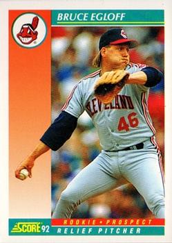 #751 Bruce Egloff - Cleveland Indians - 1992 Score Baseball