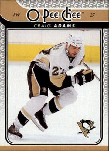 #751 Craig Adams - Pittsburgh Penguins - 2009-10 O-Pee-Chee Hockey