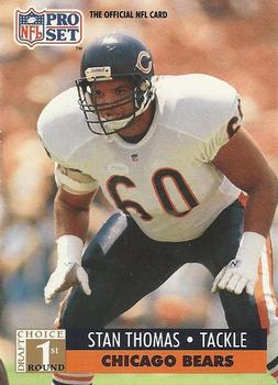 #751 Stan Thomas - Chicago Bears - 1991 Pro Set Football