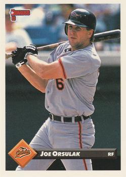 #751 Joe Orsulak - Baltimore Orioles - 1993 Donruss Baseball