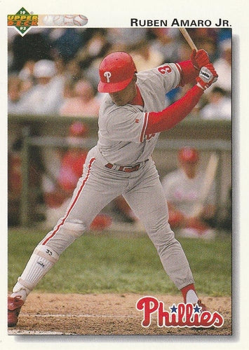 #752 Ruben Amaro Jr. - Philadelphia Phillies - 1992 Upper Deck Baseball