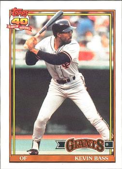#752 Kevin Bass - San Francisco Giants - 1991 O-Pee-Chee Baseball