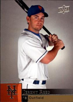 #752 Jeremy Reed - New York Mets - 2009 Upper Deck Baseball