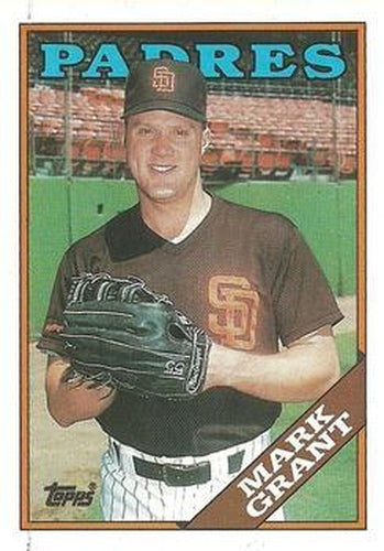 #752 Mark Grant - San Diego Padres - 1988 Topps Baseball