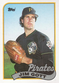 #752 Jim Gott - Pittsburgh Pirates - 1989 Topps Baseball