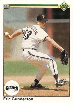 #752 Eric Gunderson - San Francisco Giants - 1990 Upper Deck Baseball