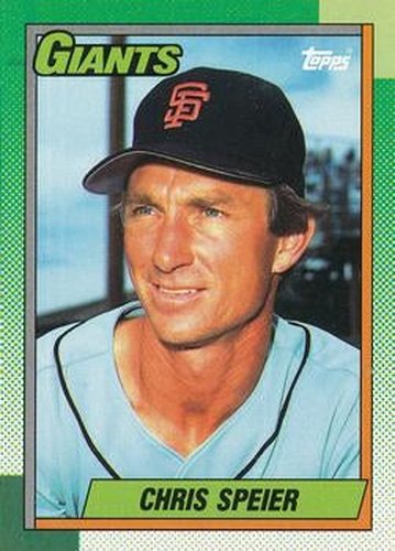 #753 Chris Speier - San Francisco Giants - 1990 Topps Baseball