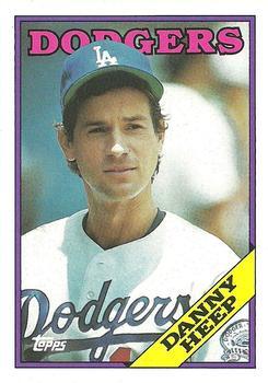 #753 Danny Heep - Los Angeles Dodgers - 1988 Topps Baseball