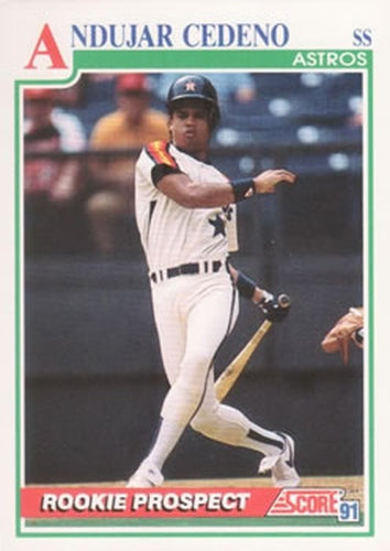#753 Andujar Cedeno - Houston Astros - 1991 Score Baseball