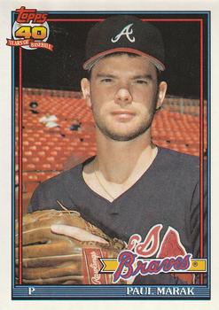 #753 Paul Marak - Atlanta Braves - 1991 O-Pee-Chee Baseball
