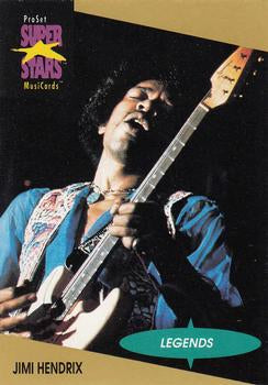#10 Jimi Hendrix - 1991 Pro Set SuperStars MusiCards