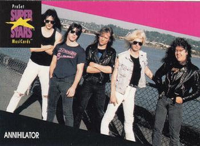 #150 Annihilator - 1991 Pro Set SuperStars MusiCards