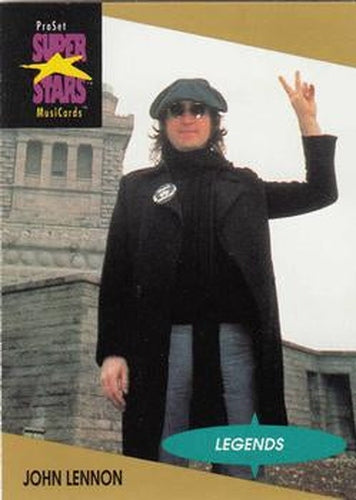 #15a John Lennon - 1991 Pro Set SuperStars MusiCards