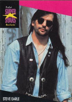 #167 Steve Earle - 1991 Pro Set SuperStars MusiCards