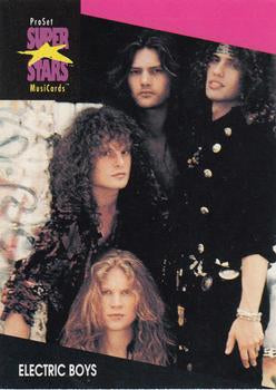 #169 Electric Boys - 1991 Pro Set SuperStars MusiCards