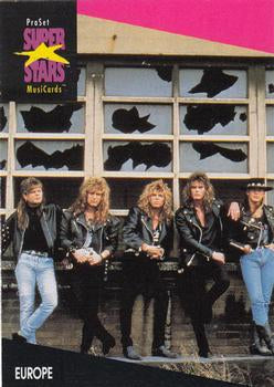 #172 Europe - 1991 Pro Set SuperStars MusiCards