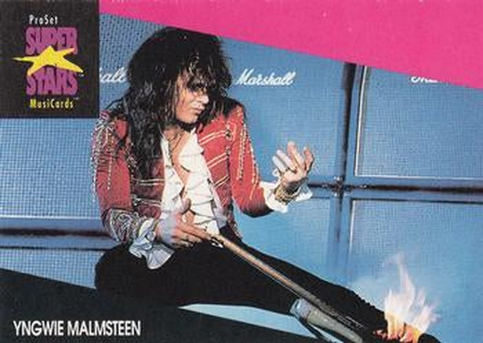 #206 Yngwie Malmsteen - 1991 Pro Set SuperStars MusiCards