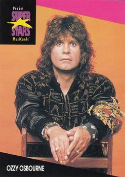 #214 Ozzy Osbourne - 1991 Pro Set SuperStars MusiCards