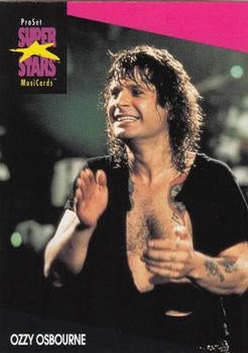 #215 Ozzy Osbourne - 1991 Pro Set SuperStars MusiCards