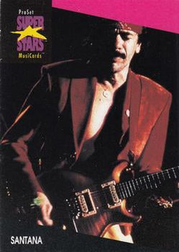 #230 Santana - 1991 Pro Set SuperStars MusiCards