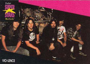 #243a Vio-lence - 1991 Pro Set SuperStars MusiCards