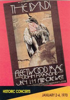 #256 The Byrds at the Fillmore West - 1991 Pro Set SuperStars MusiCards